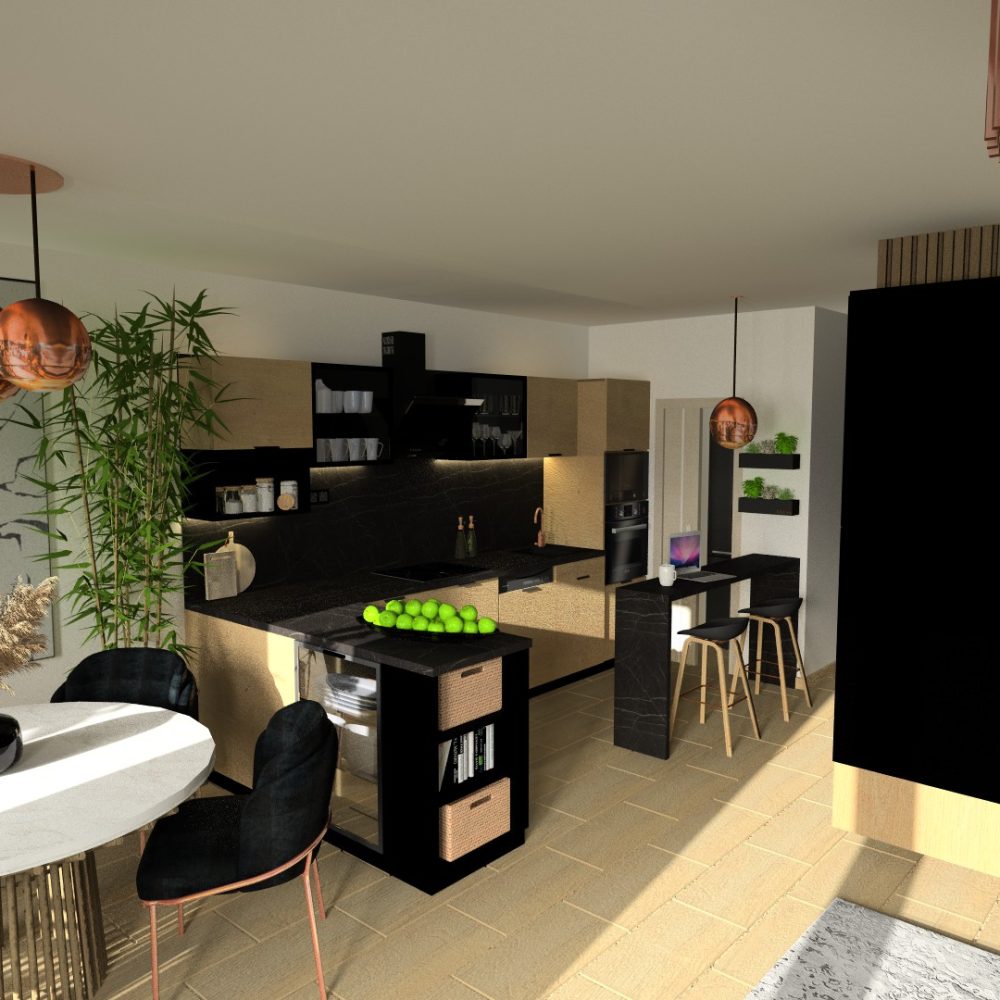 7-es lakás belső látványtervei