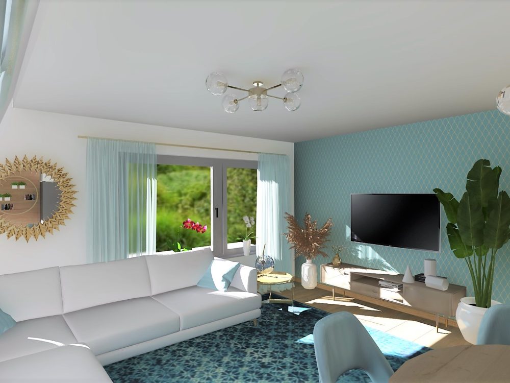 9-es lakás belső látványtervei