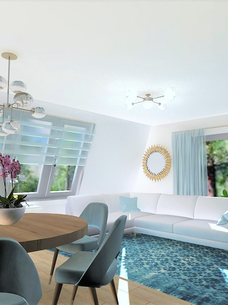 9-es lakás belső látványtervei