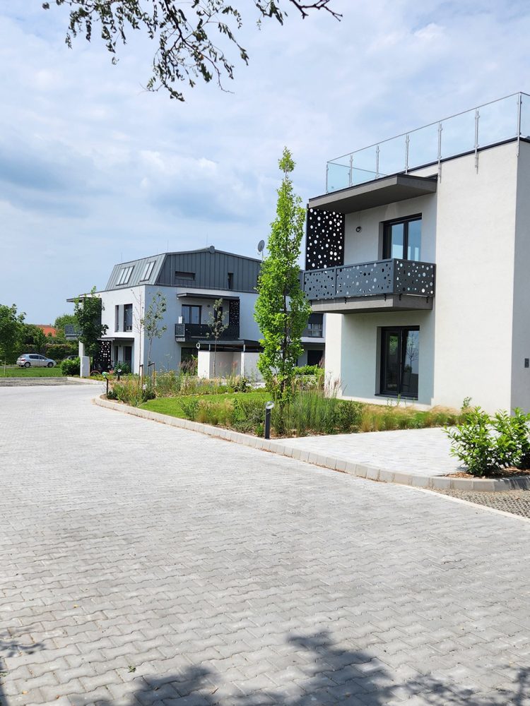 A második ütemben elkészült épületek