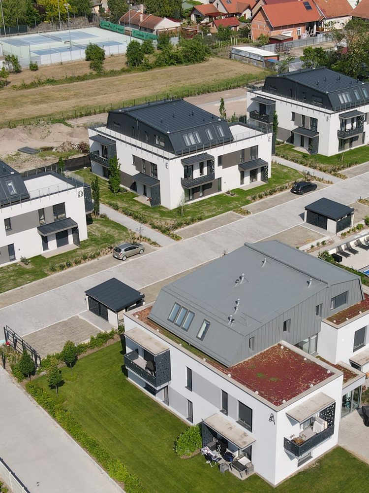 A második ütemben elkészült épületek