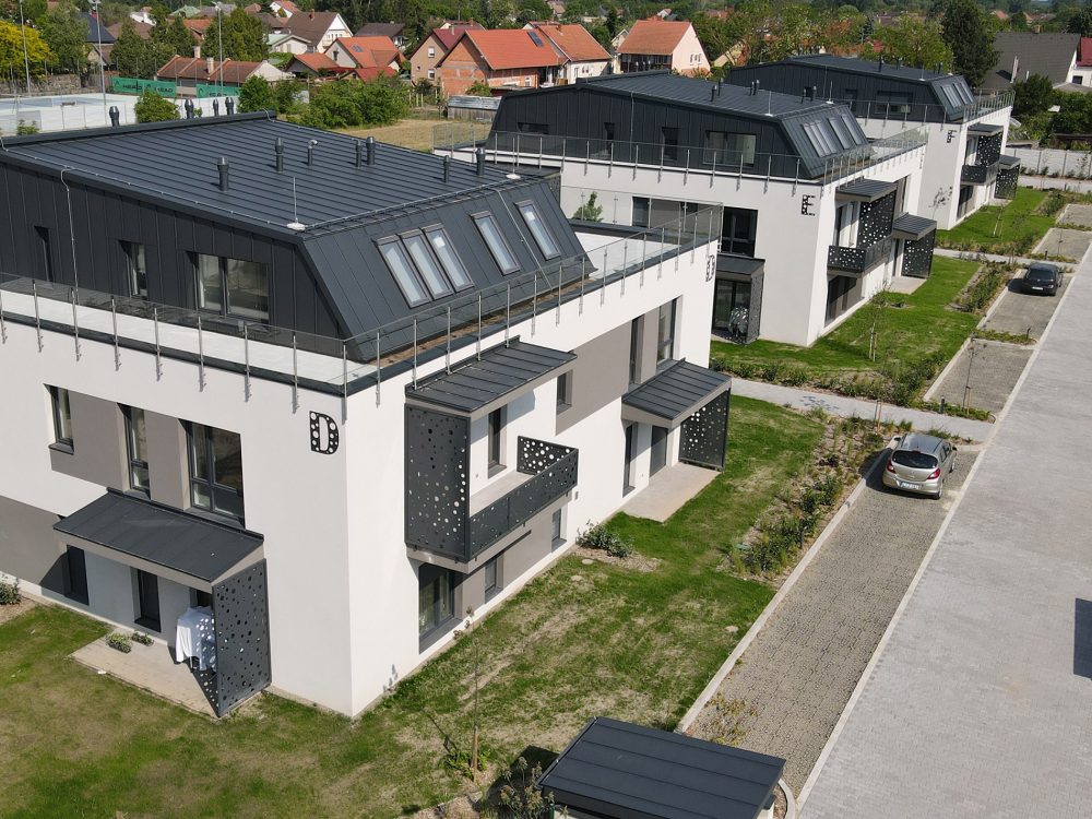 A második ütemben elkészült épületek