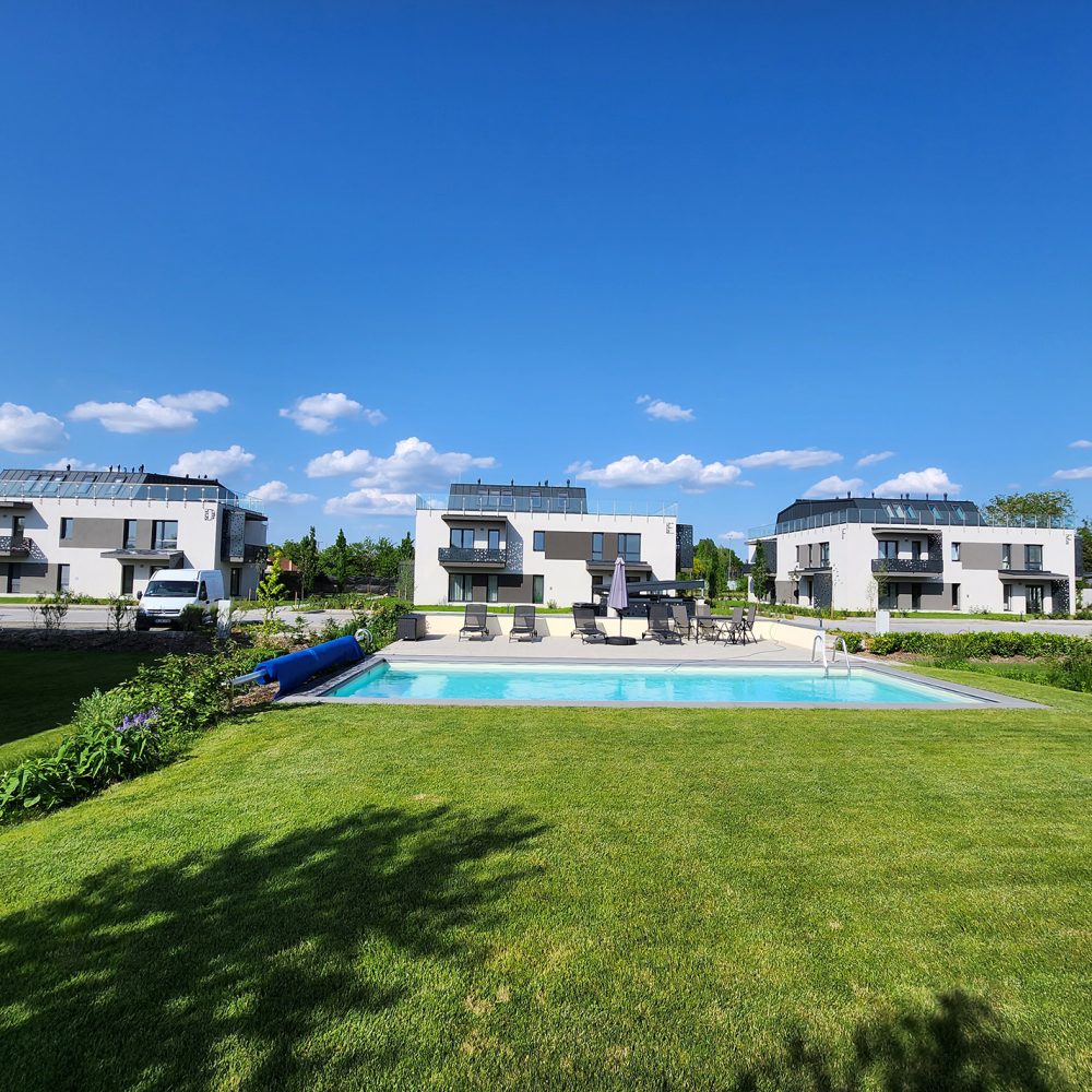 A második ütemben elkészült épületek