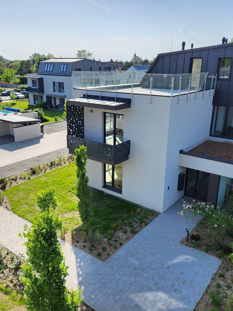 A második ütemben elkészült épületek